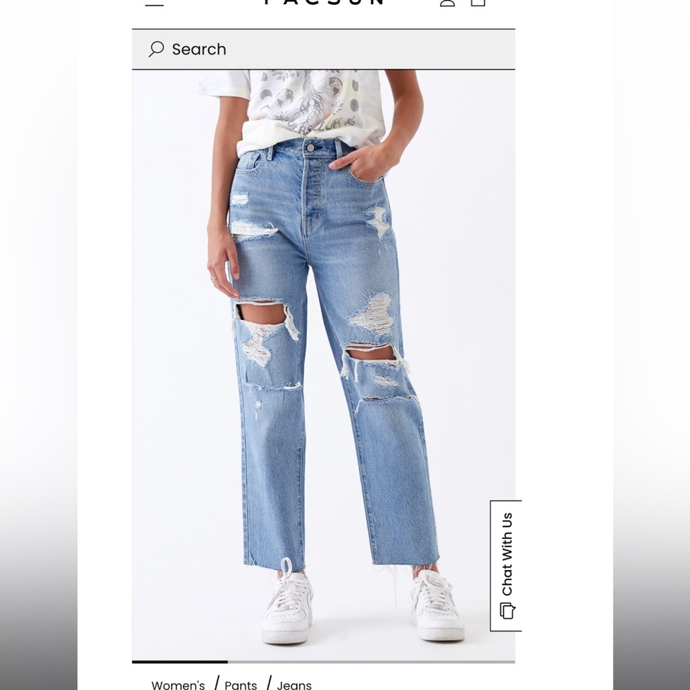 PacSun high rise straight jean!